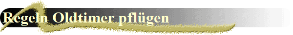 Regeln Oldtimer pfl�gen